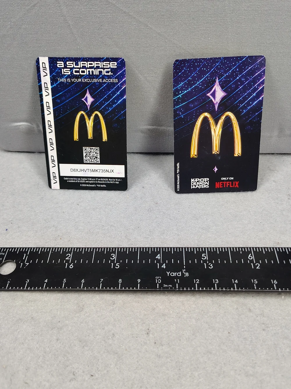 McDonald's Collector Cards - KPOP Demon Hunters - Rumi & Hello Friend VIP